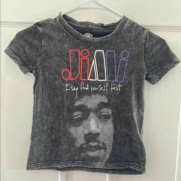 Jimi Hendrix Gray Kids T-Shirt - Picture 1 of 4